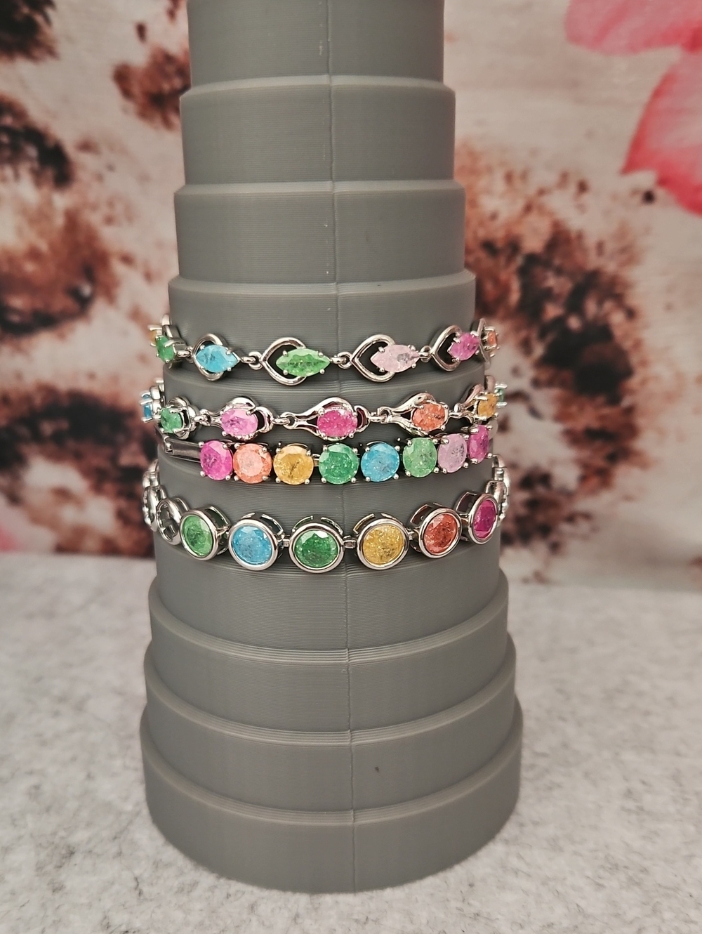 White Gold Candy Bracelets